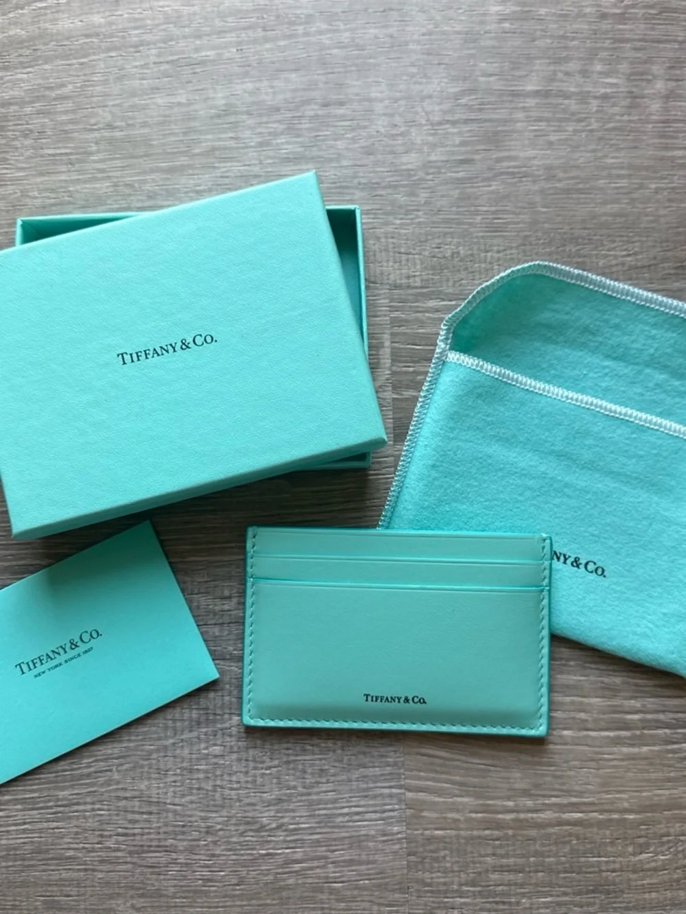 Tiffany & Co. Card Case in Signature Robin's Egg Blue
